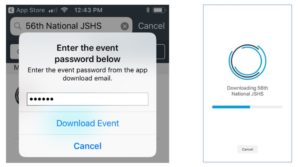 Enter password & download